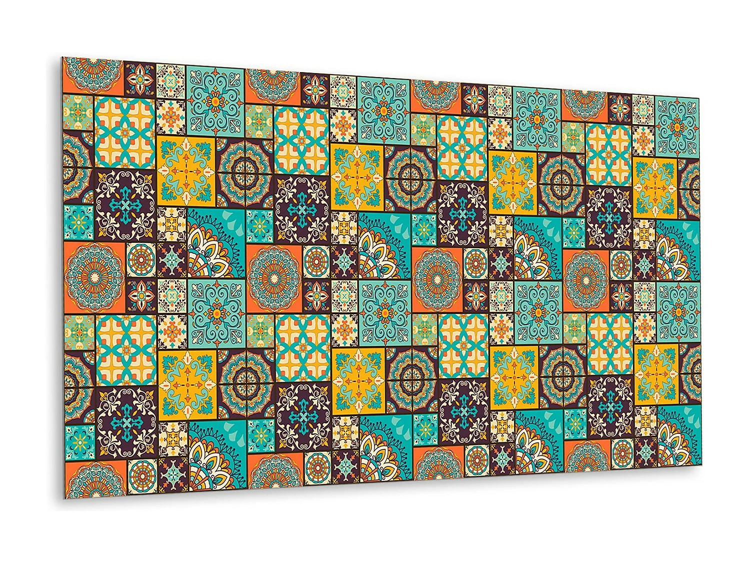 Panneaux muraux en vinyle, Planches en vinyle adhésives - 100x50 cm - Patchwork