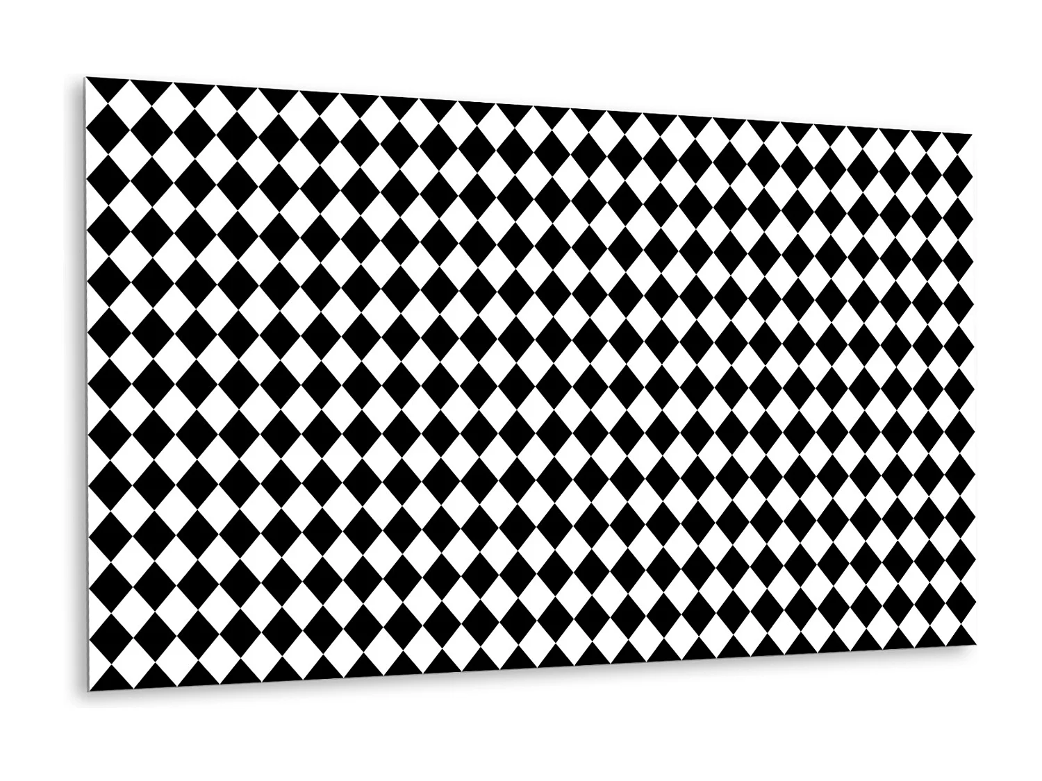 Panneaux muraux en vinyle, Planches en vinyle adhésives - 100x50 cm - Modèle en damier diagonal