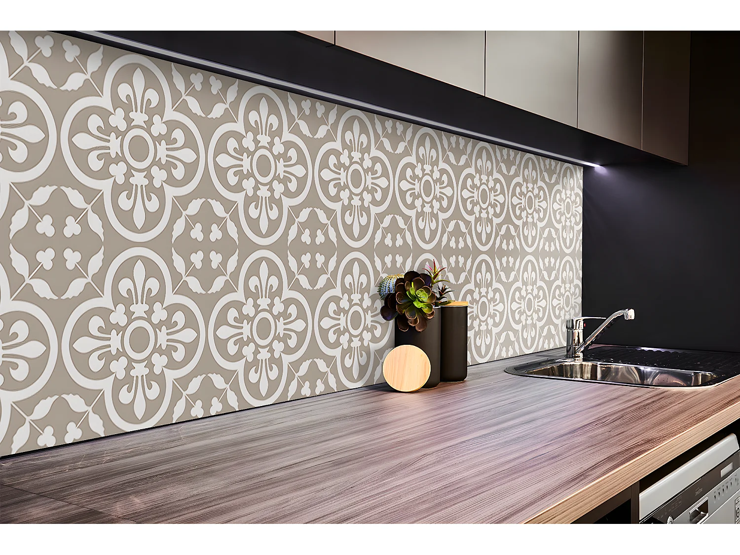 Vinyl-Wandpaneele, selbstklebende Vinylplanken – 100 x 50 cm – Kartenthemen