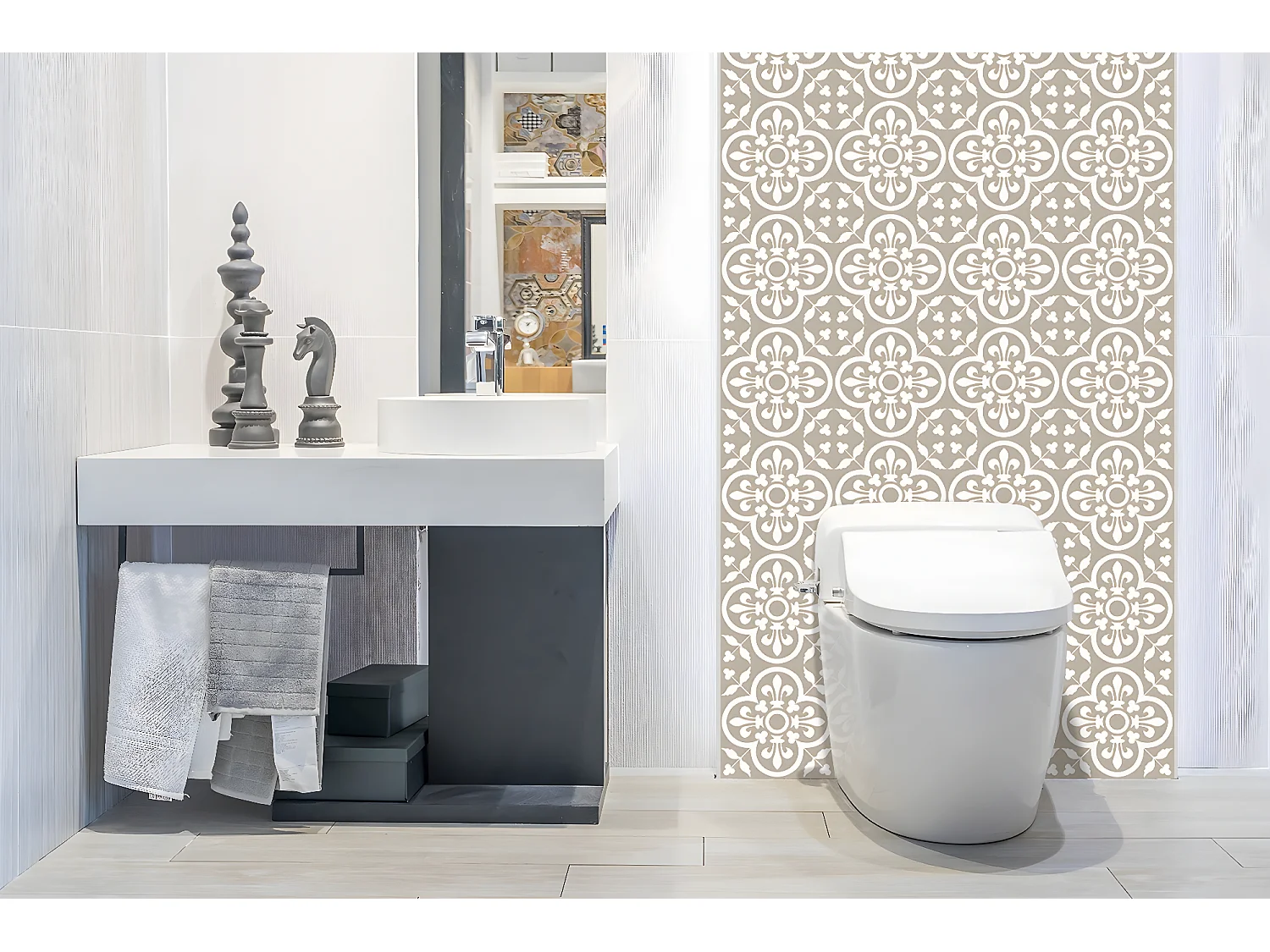 Vinyl-Wandpaneele, selbstklebende Vinylplanken – 100 x 50 cm – Kartenthemen