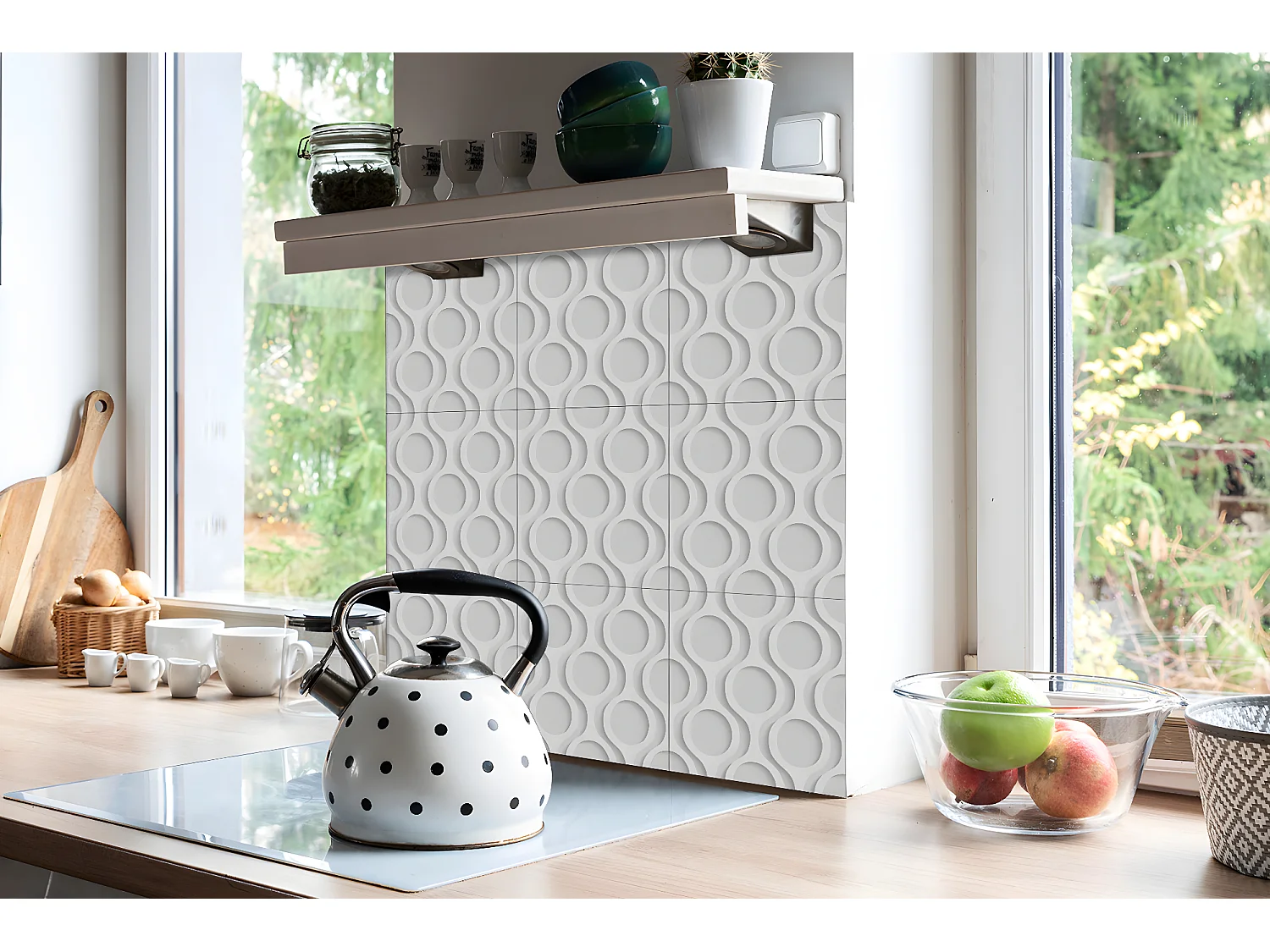 Zelfklevende PVC-tegels, Zelfklevende PVC-tegels - 9x30x30 - Moderne stijl