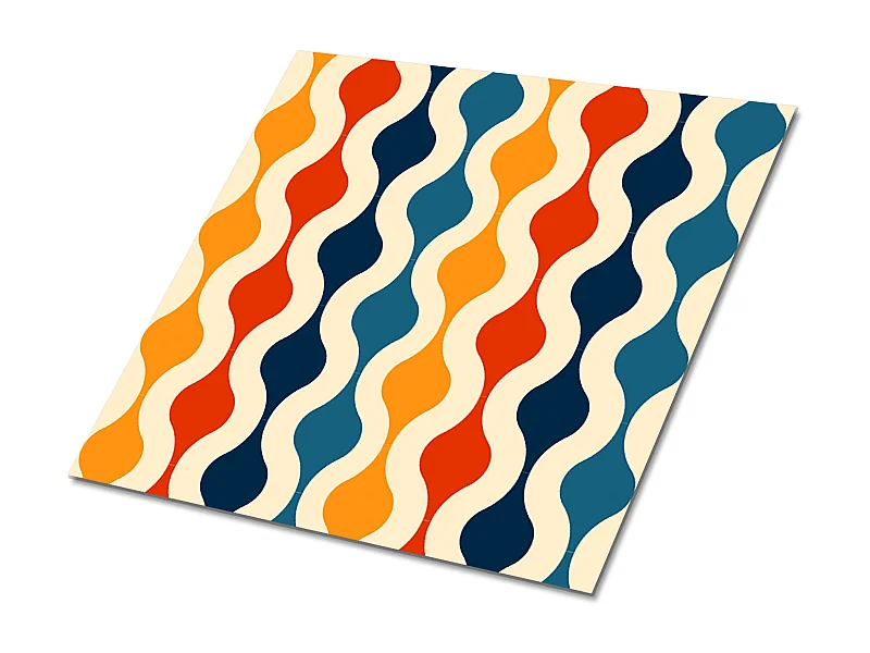 Selbstklebende PVC-Fliesen, selbstklebende PVC-Fliesen – 9 x 30 x 30 – Retro-Modell