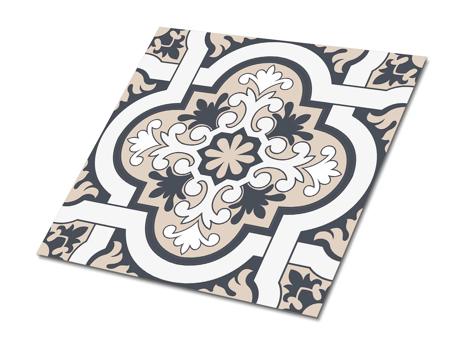 Selbstklebende PVC-Fliesen, selbstklebende PVC-Fliesen – 9 x 30 x 30 – Blattdekoration