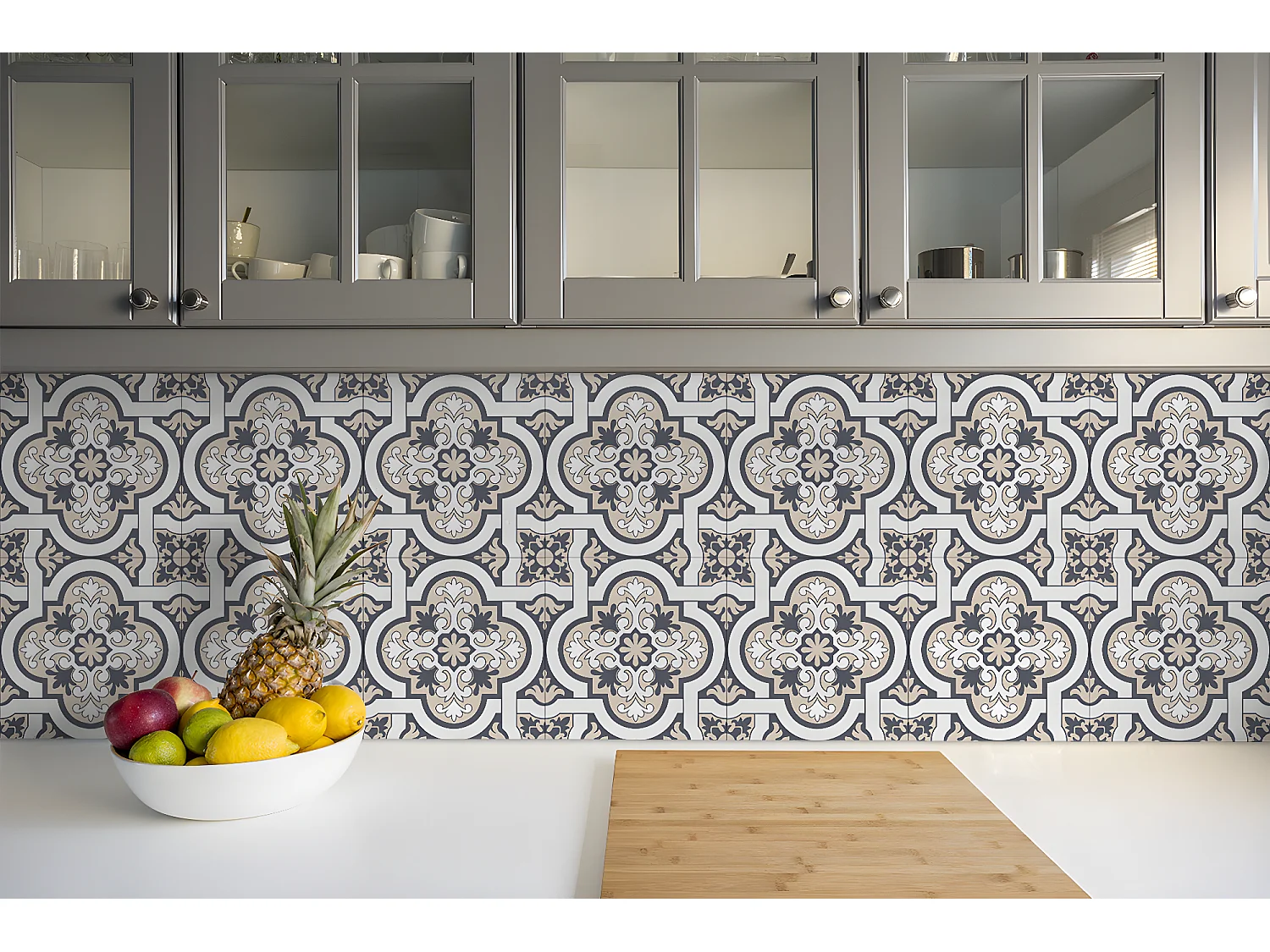 Selbstklebende PVC-Fliesen, selbstklebende PVC-Fliesen – 9 x 30 x 30 – Blattdekoration