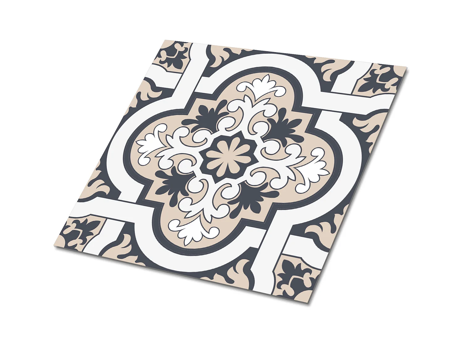 Carreaux autocollants PVC, Carrelage PVC adhésif - 9x30x30 - Décoration de feuilles