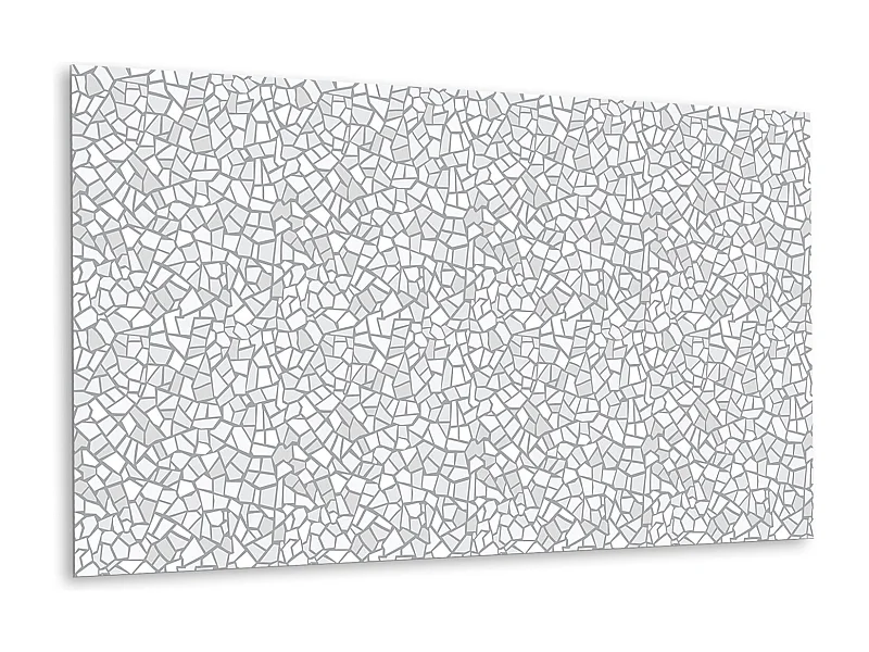 Panneaux muraux en vinyle, Planches en vinyle adhésives - 100x50 cm - Mosaïque grise