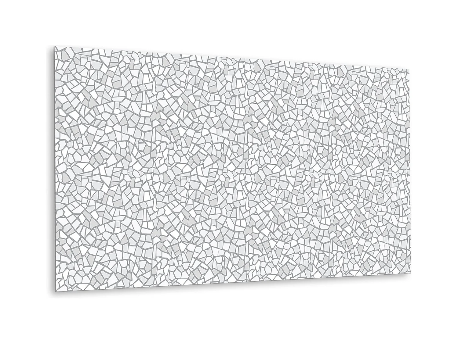Panneaux muraux en vinyle, Planches en vinyle adhésives - 100x50 cm - Mosaïque grise
