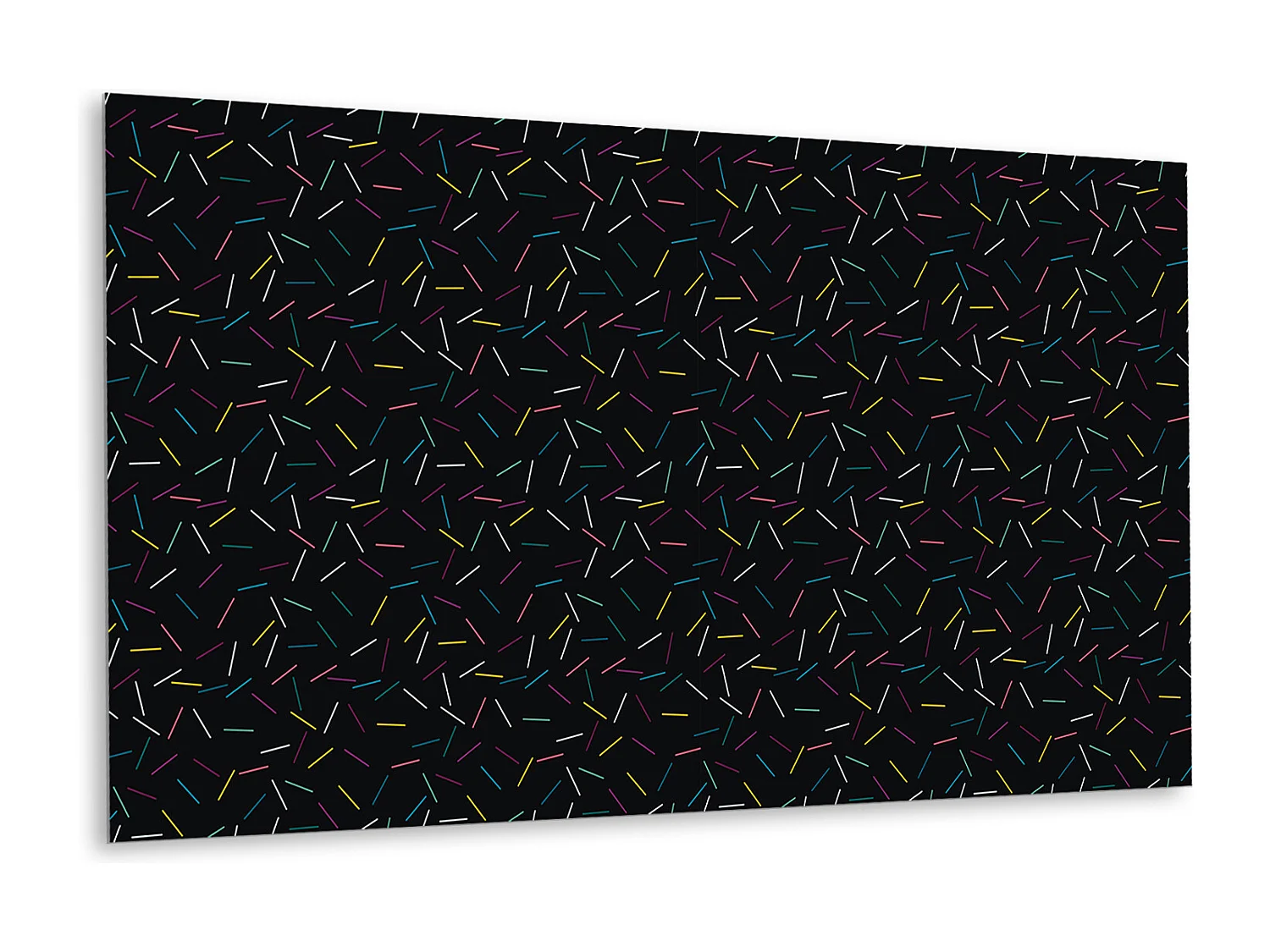 Panneaux muraux en vinyle, Planches en vinyle adhésives - 100x50 cm - Lignes colorées