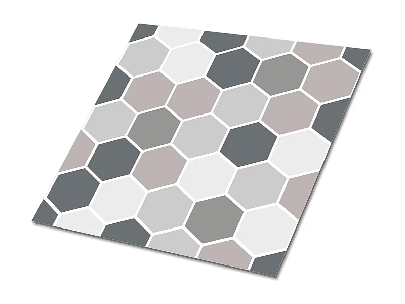 Selbstklebende PVC-Fliesen, Selbstklebende PVC-Fliesen – 9x30x30 – Wabe