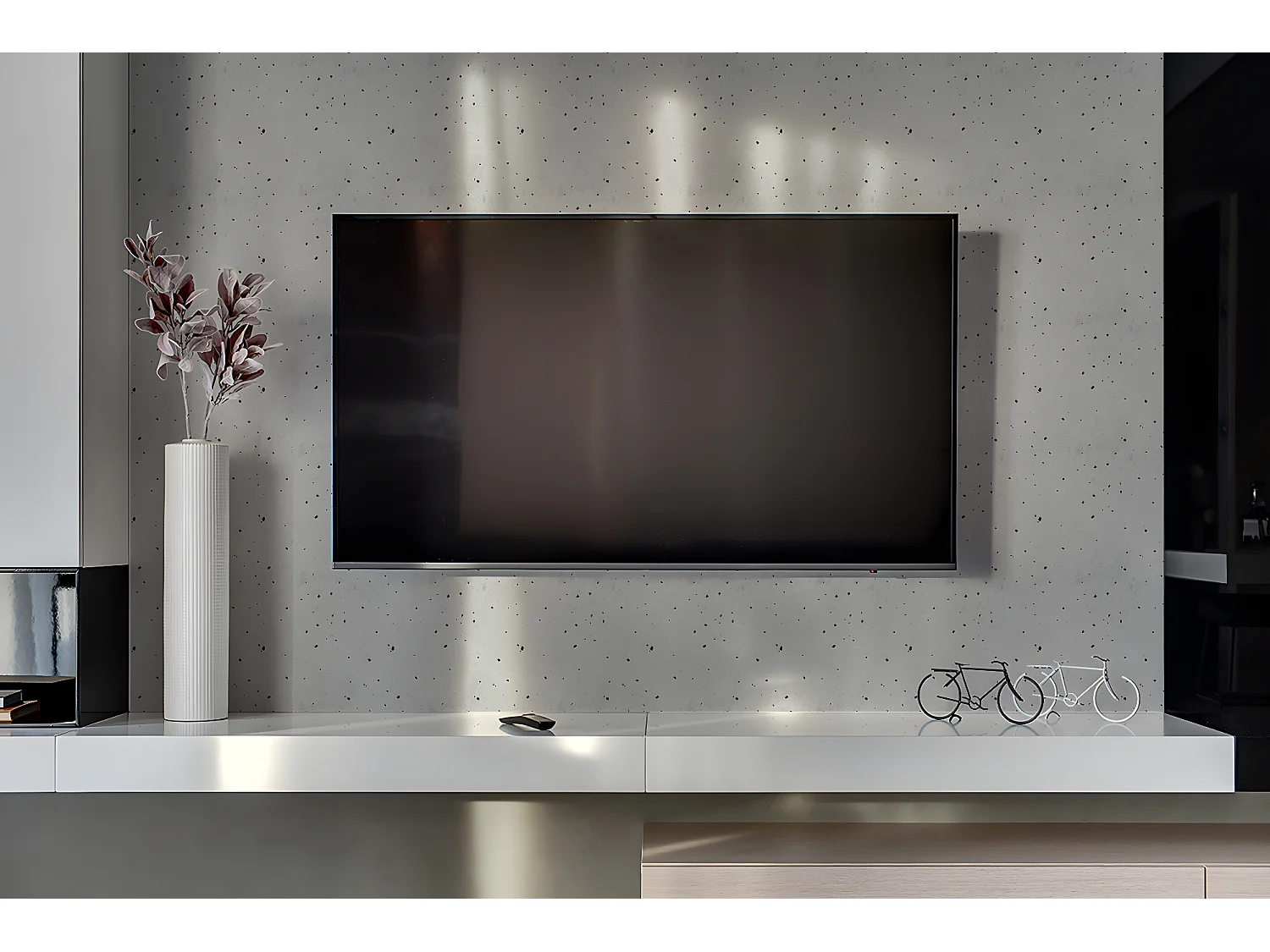 Vinyl-Wandpaneele, selbstklebende Vinylplanken – 100 x 50 cm – Architekturbeton