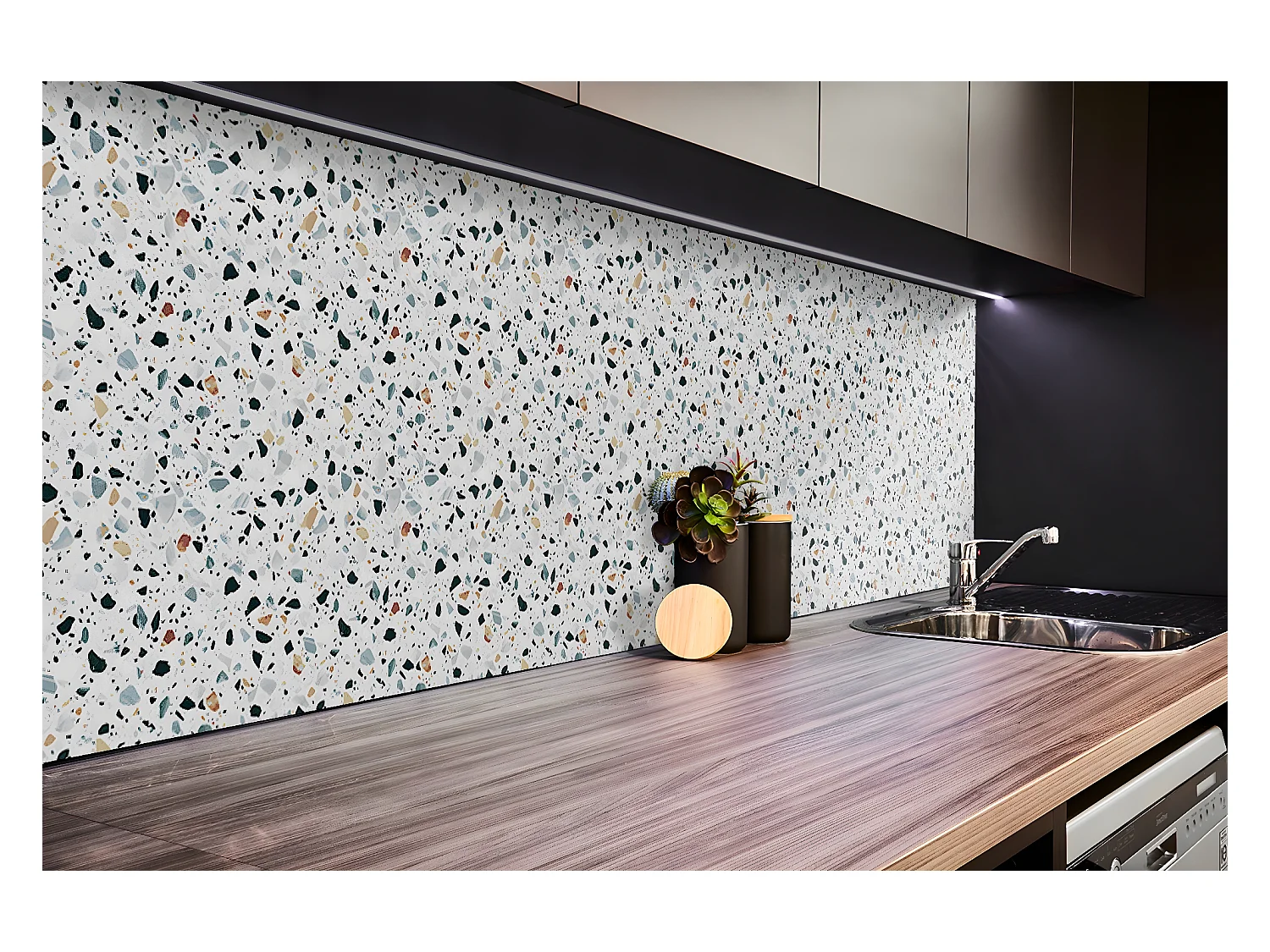 Panneaux muraux en vinyle, Planches en vinyle adhésives - 100x50 cm - Sol italien classique