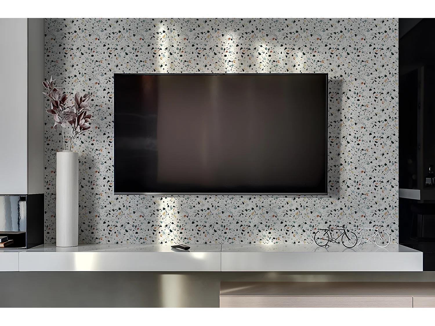 Panneaux muraux en vinyle, Planches en vinyle adhésives - 100x50 cm - Sol italien classique