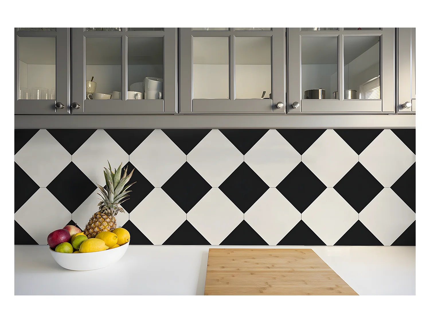 Zelfklevende PVC-tegels, Zelfklevende PVC-tegels - 9x30x30 - Diamant