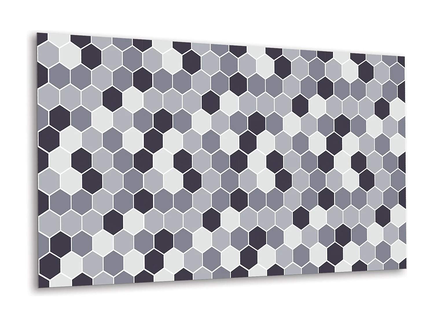 Panneaux muraux en vinyle, Planches en vinyle adhésives - 100x50 cm - Hexagones