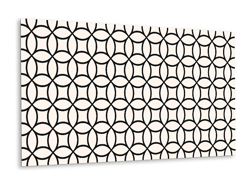 Panneaux muraux en vinyle, Planches en vinyle adhésives - 100x50 cm - Cercles géométriques