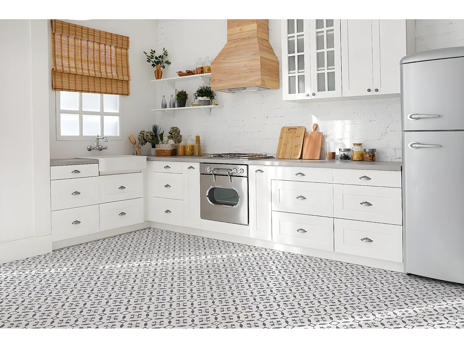 Carreaux autocollants PVC, Carrelage PVC adhésif - 9x30x30 - Modèle du Moyen-Orient