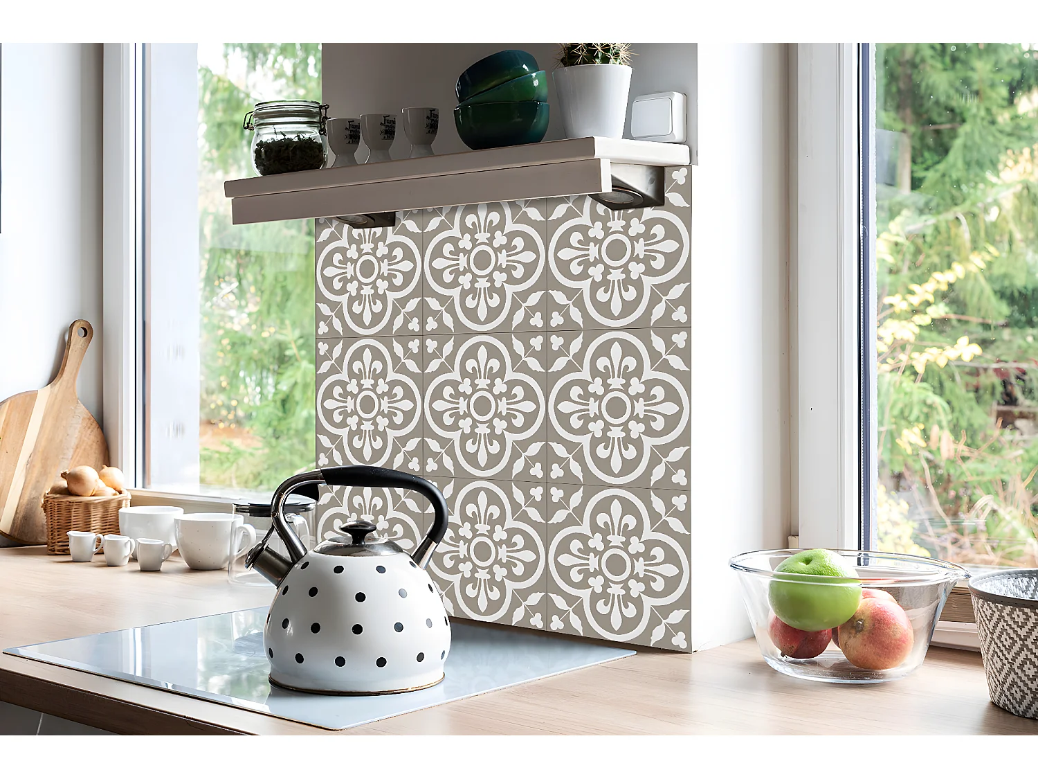 Carreaux autocollants PVC, Carrelage PVC adhésif - 9x30x30 - Thèmes de cartes