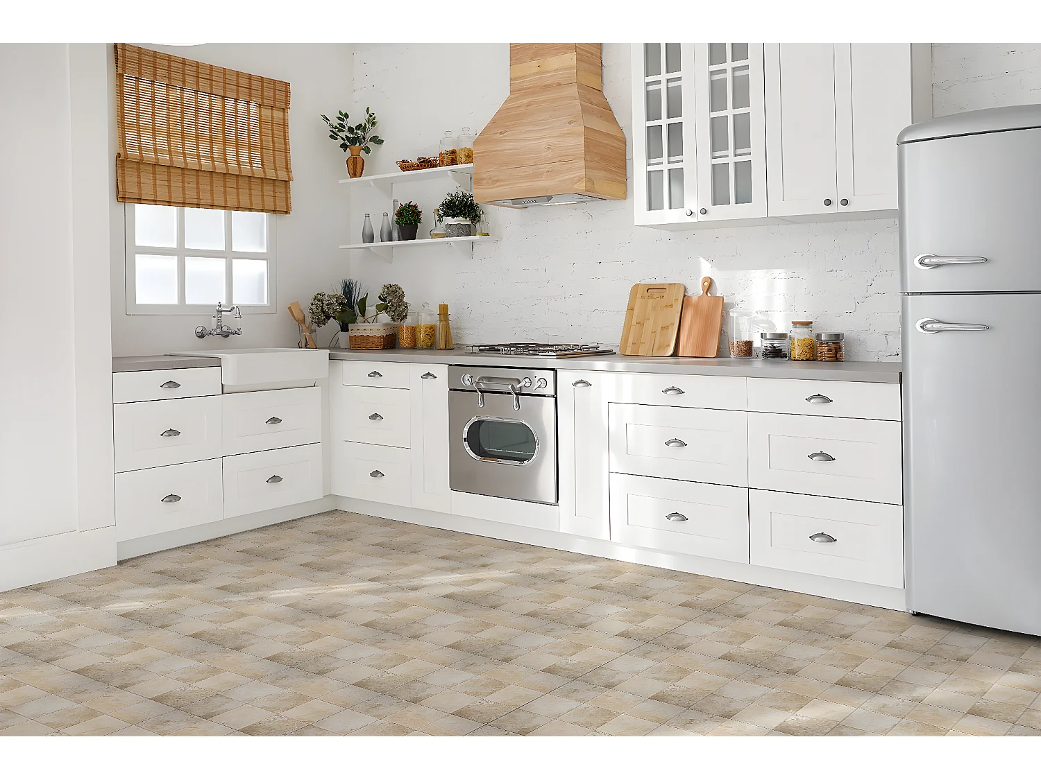 Selbstklebende PVC-Fliesen, selbstklebende PVC-Fliesen – 9 x 30 x 30 – Steinstruktur.