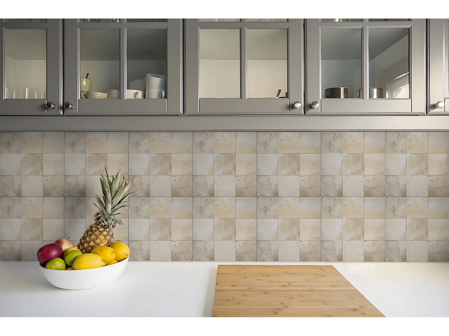 Selbstklebende PVC-Fliesen, selbstklebende PVC-Fliesen – 9 x 30 x 30 – Steinstruktur.