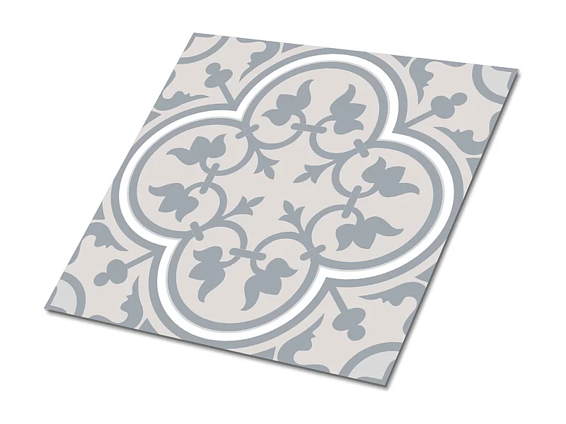 Selbstklebende PVC-Fliesen, Selbstklebende PVC-Fliesen – 9x30x30 – Floristisches Muster