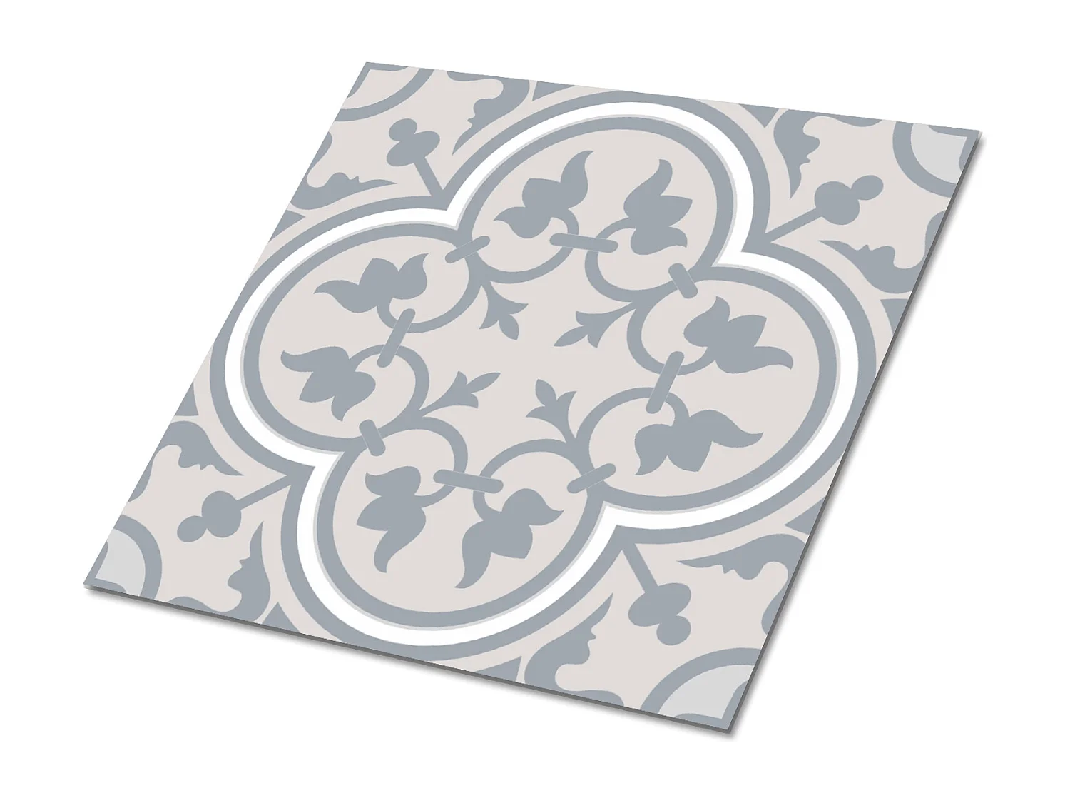 Selbstklebende PVC-Fliesen, Selbstklebende PVC-Fliesen – 9x30x30 – Floristisches Muster