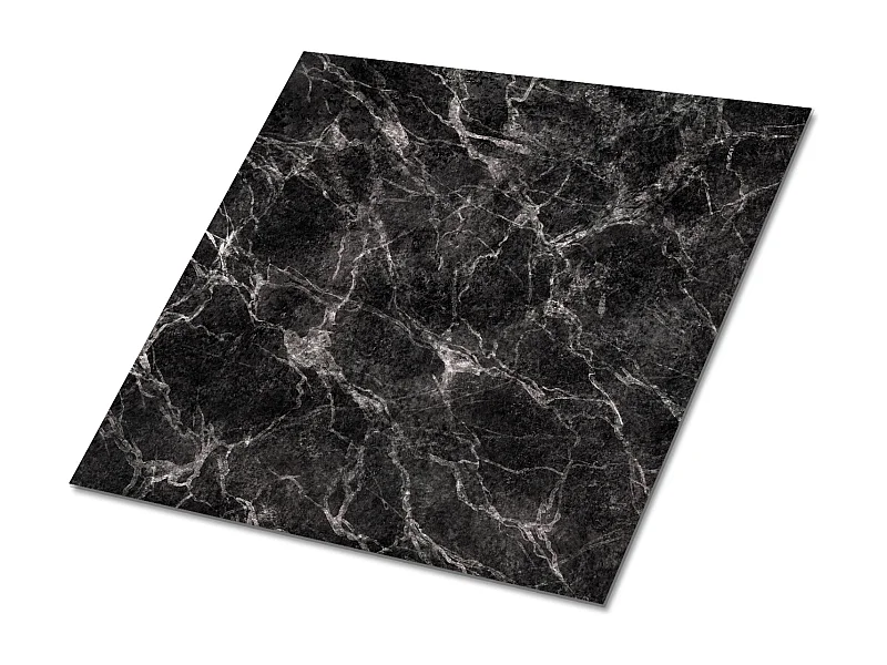 Selbstklebende PVC-Fliesen, selbstklebende PVC-Fliesen – 9 x 30 x 30 – dunkler Marmor