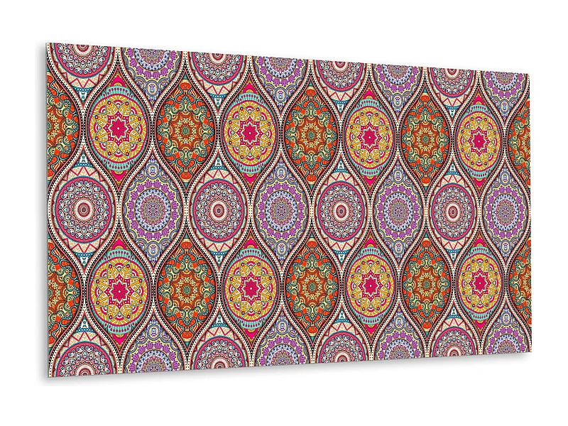 Panneaux muraux en vinyle, Planches en vinyle adhésives - 100x50 cm - Beau mandala