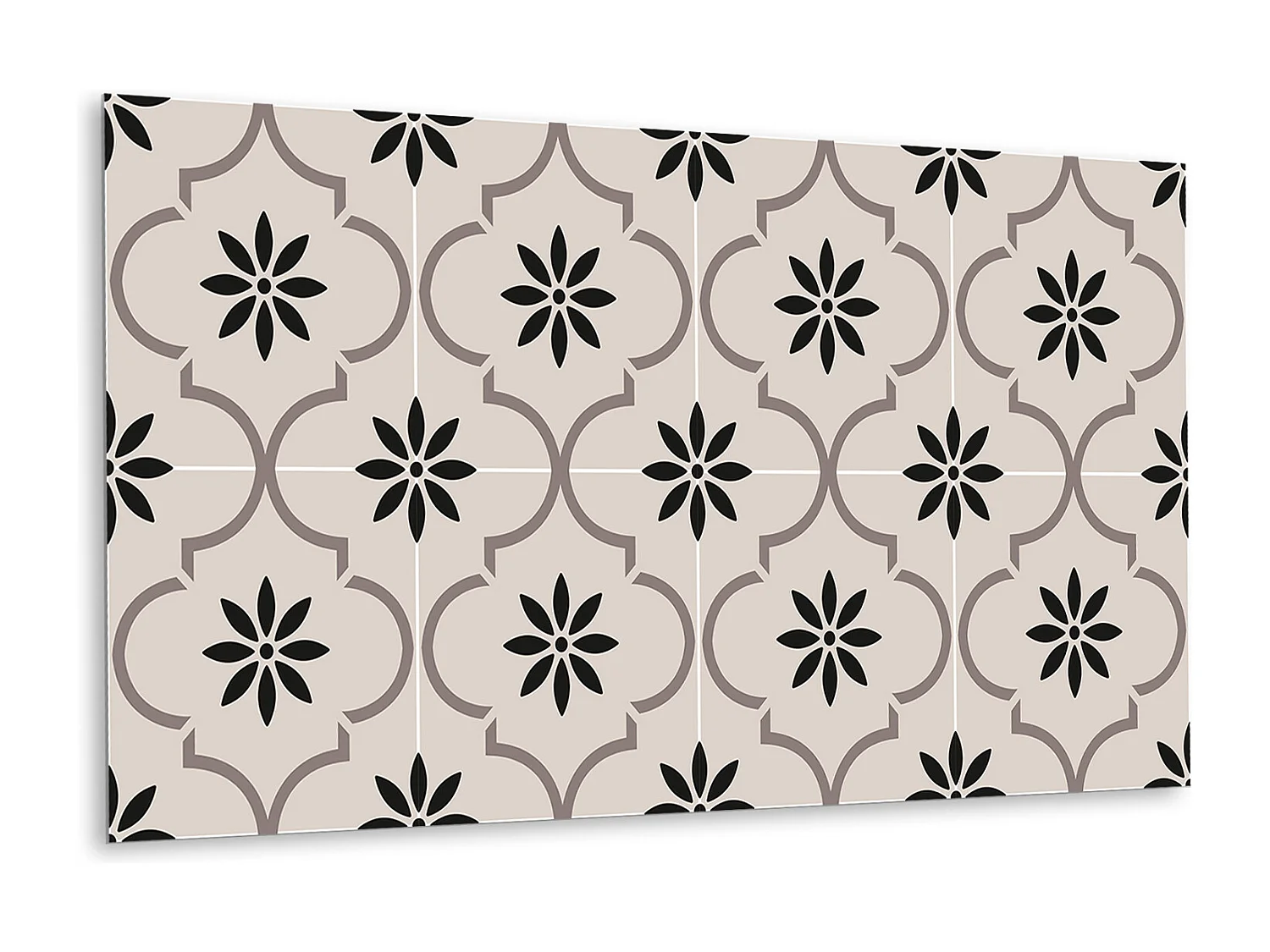Vinyl-Wandpaneele, selbstklebende Vinylplanken – 100 x 50 cm – arabisches Blumenmuster