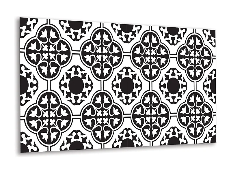 Panneaux muraux en vinyle, Planches en vinyle adhésives - 100x50 cm - Décoration florale