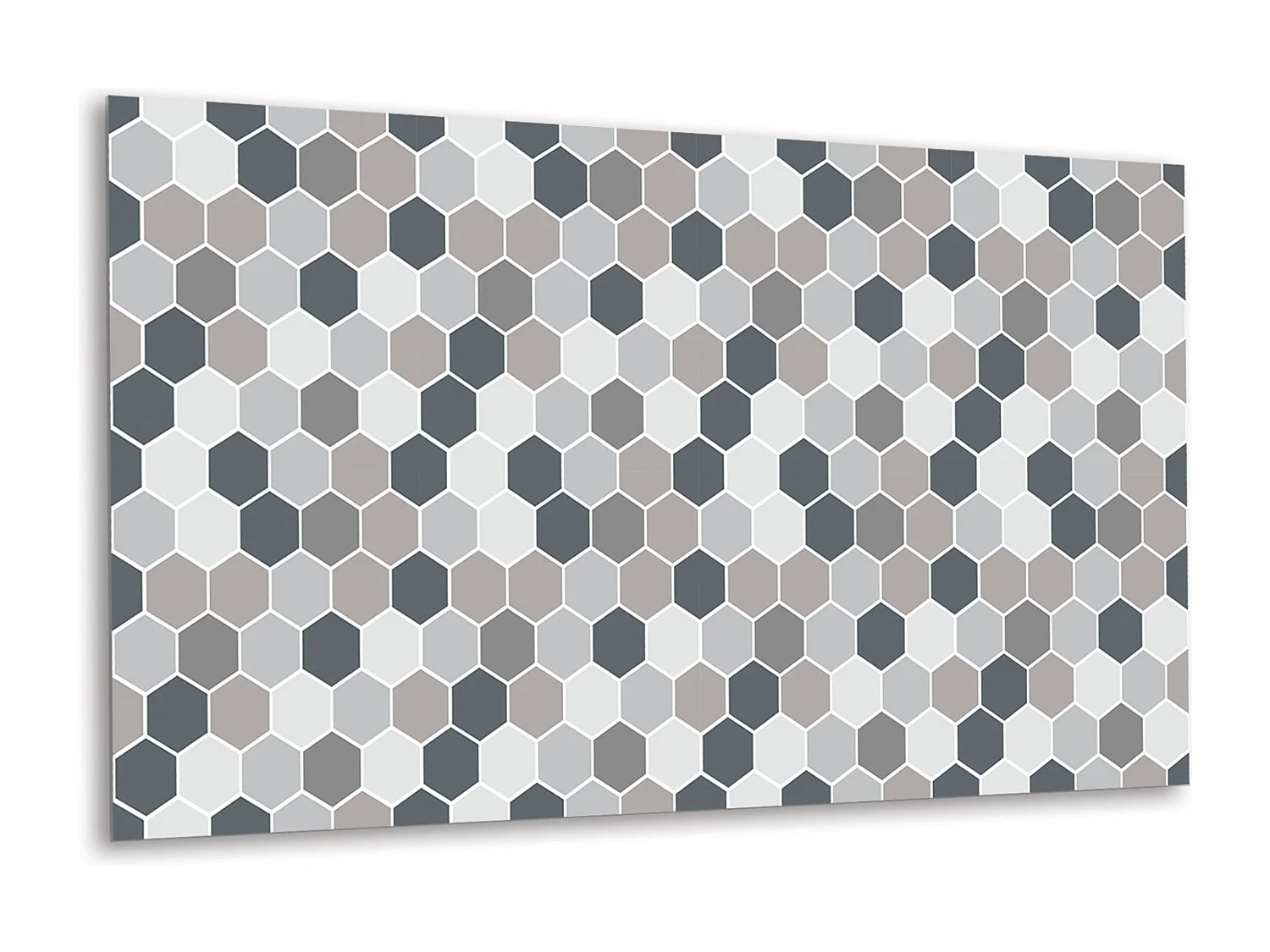 Panneaux muraux en vinyle, Planches en vinyle adhésives - 100x50 cm - Structure en nid d'abeille