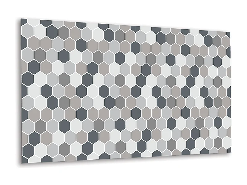 Vinyl-Wandpaneele, selbstklebende Vinylplanken – 100 x 50 cm – Wabenstruktur