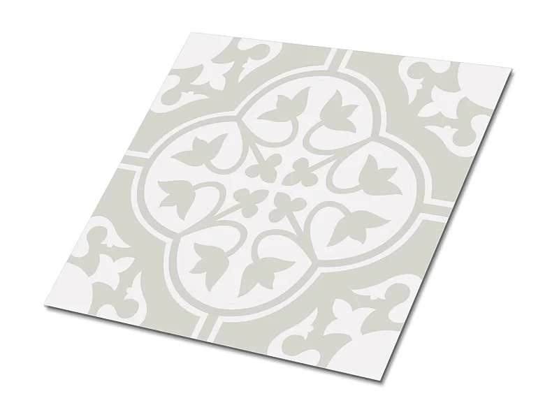 Selbstklebende PVC-Fliesen, selbstklebende PVC-Fliesen – 9 x 30 x 30 – Blumenornament