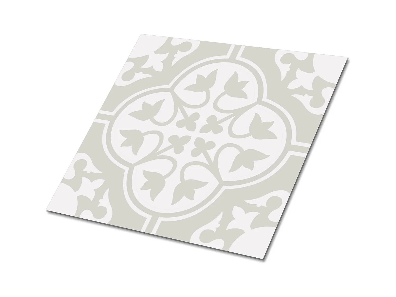 Carreaux autocollants PVC, Carrelage PVC adhésif - 9x30x30 - Ornement floral