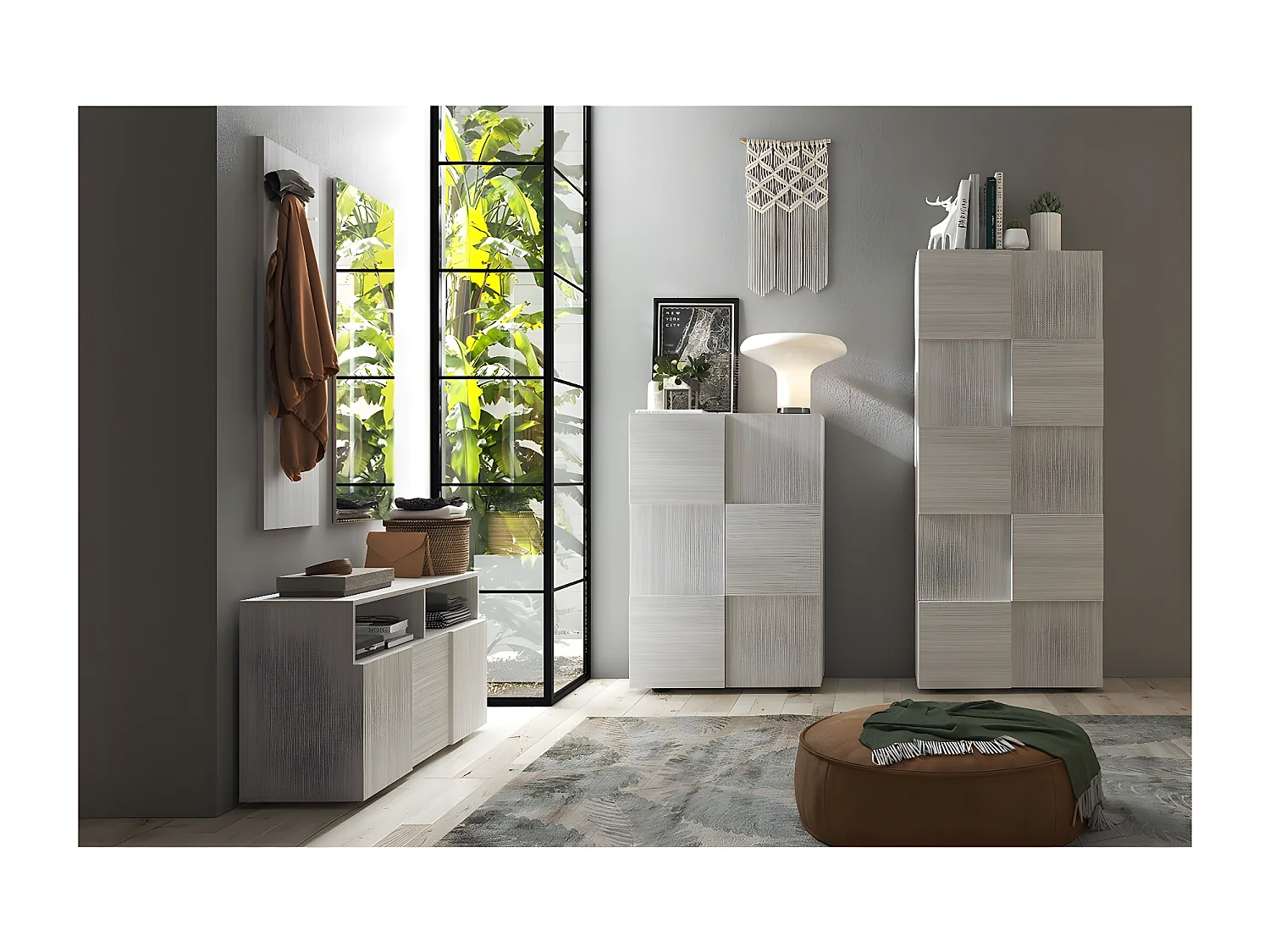 Armoire de rangement 2 portes H186,5 cm - DAMA