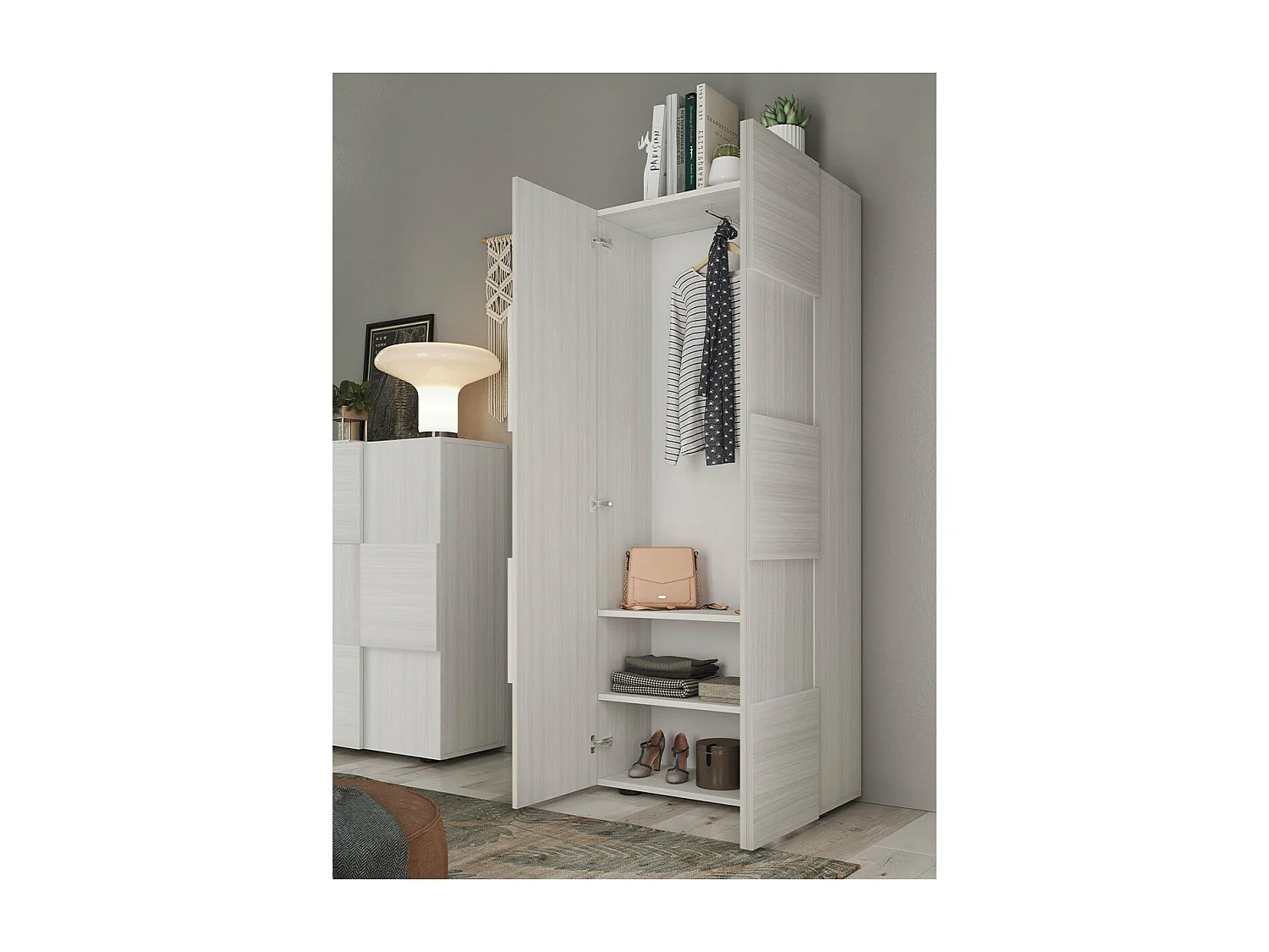 Armoire de rangement 2 portes H186,5 cm - DAMA