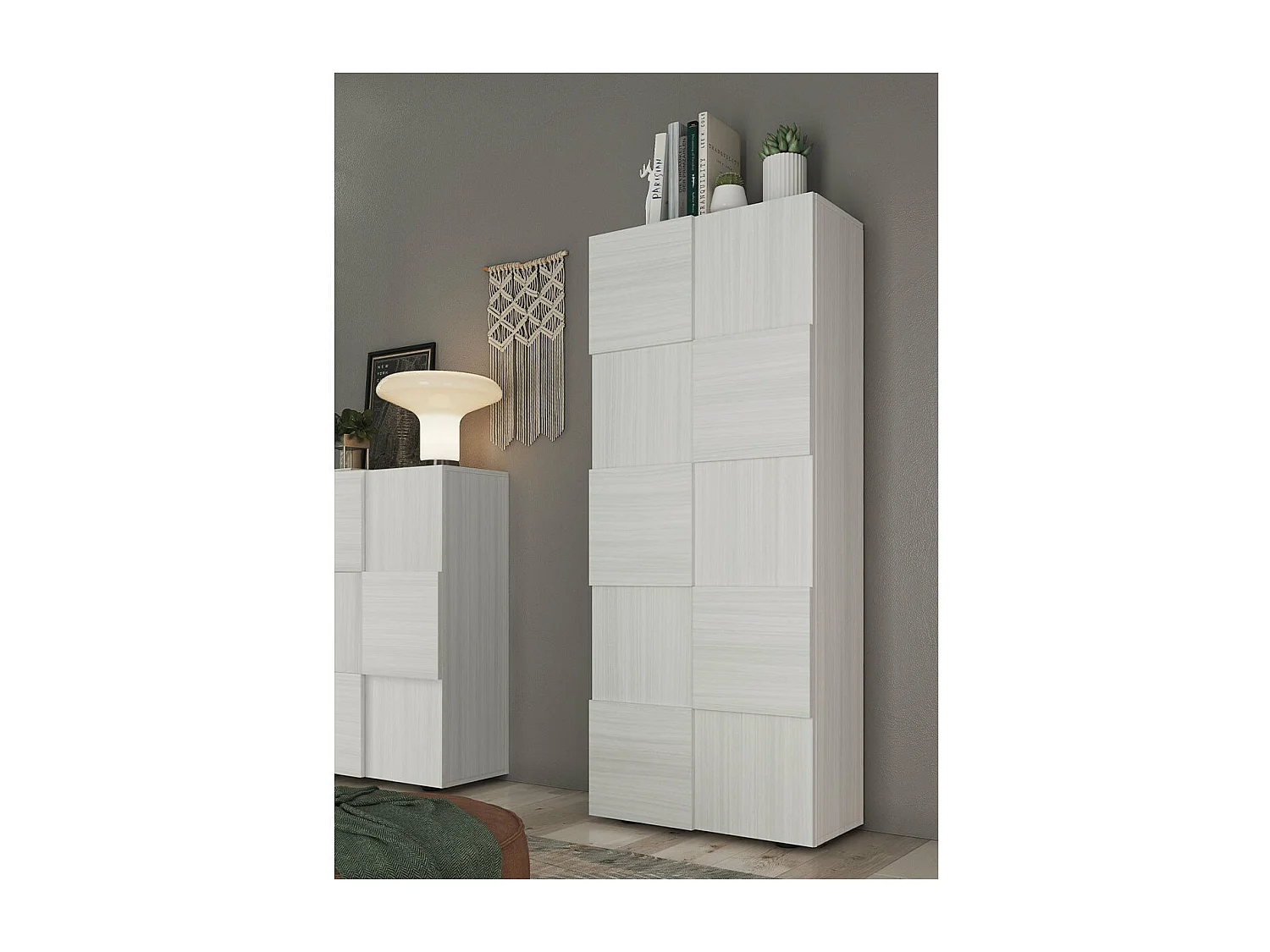 Armoire de rangement 2 portes H186,5 cm - DAMA