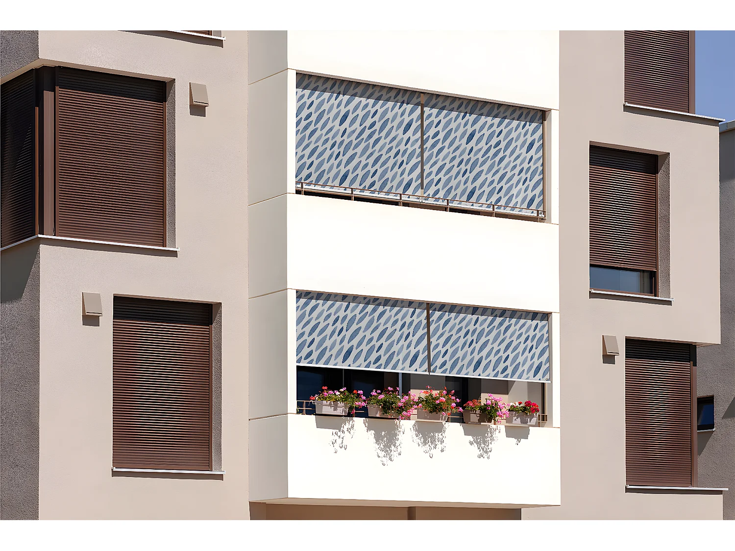 Magnifique store enrouleur extérieur - 120x180 cm -Motifs abstraits Rideau de balcon, Stores enrouleurs de balcon, Rideau pare-soleil