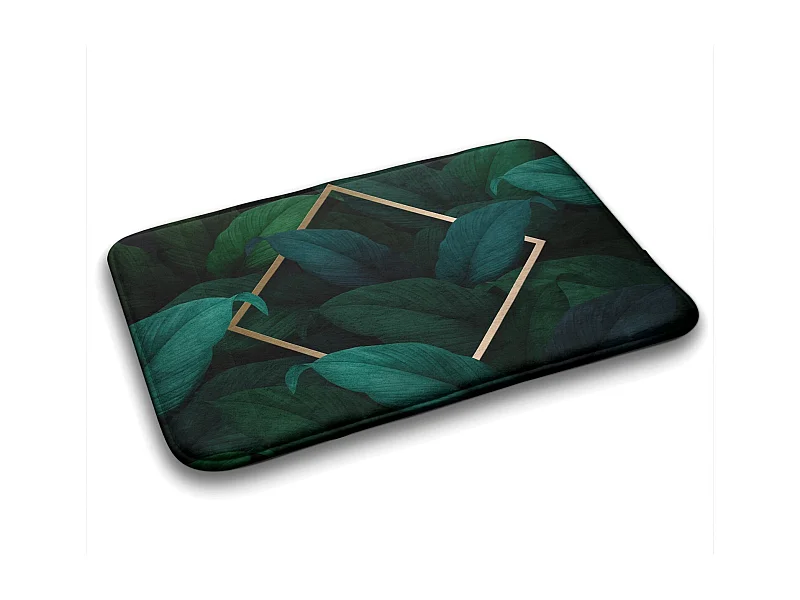 Zacht badkamertapijt 75x45 cm - antislip badkamertapijt exotische tropische bladeren
