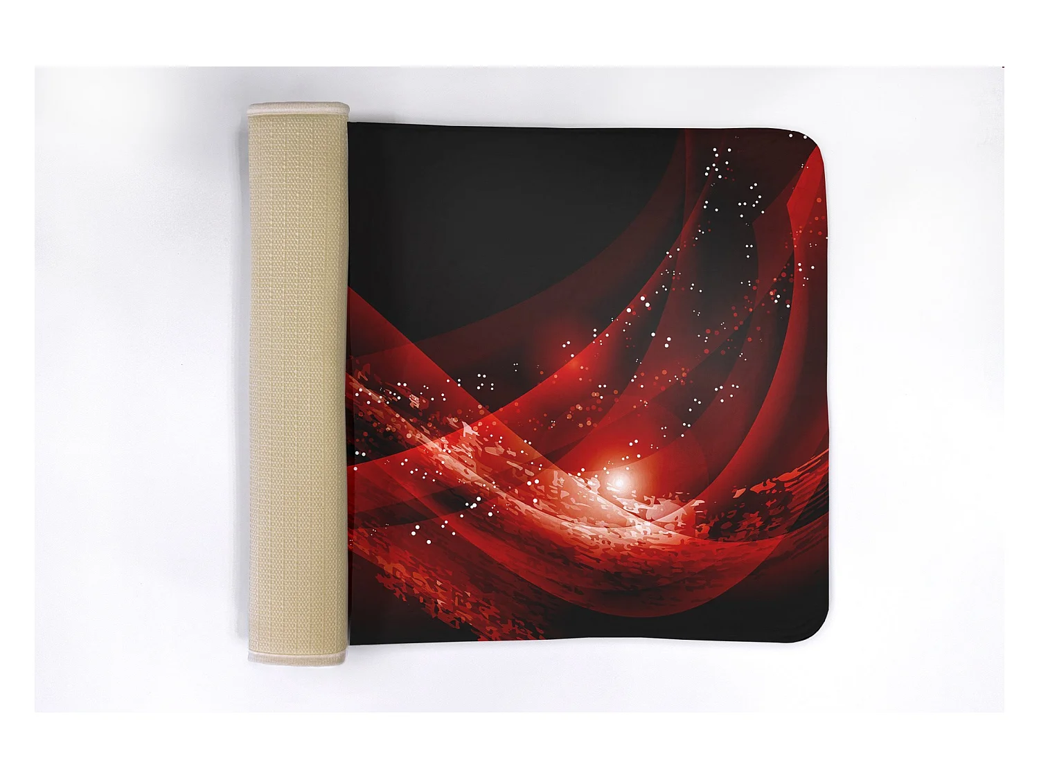 Alfombra De Baño Suave 75x45cm - Alfombra De Baño Antideslizante Abstracción Roja Atrevida