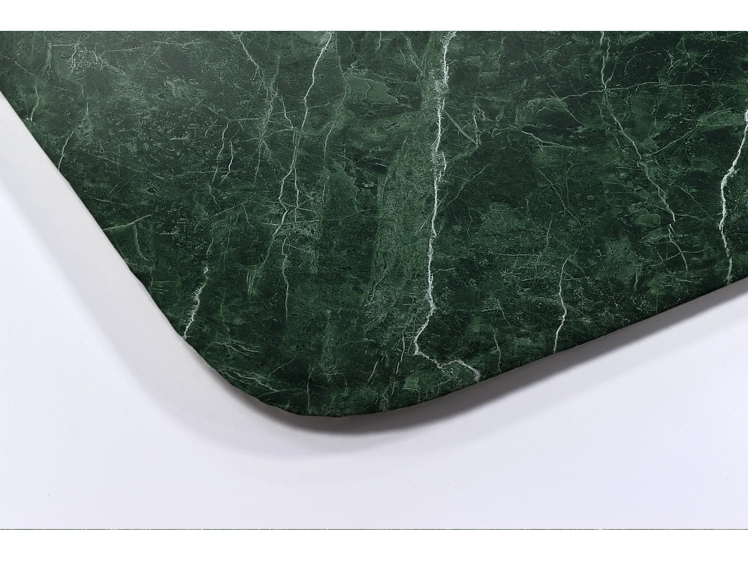 Stilvoller Badezimmerteppich 75x45 cm - Moderner Badezimmerteppich Einzigartiger grüner Marmor