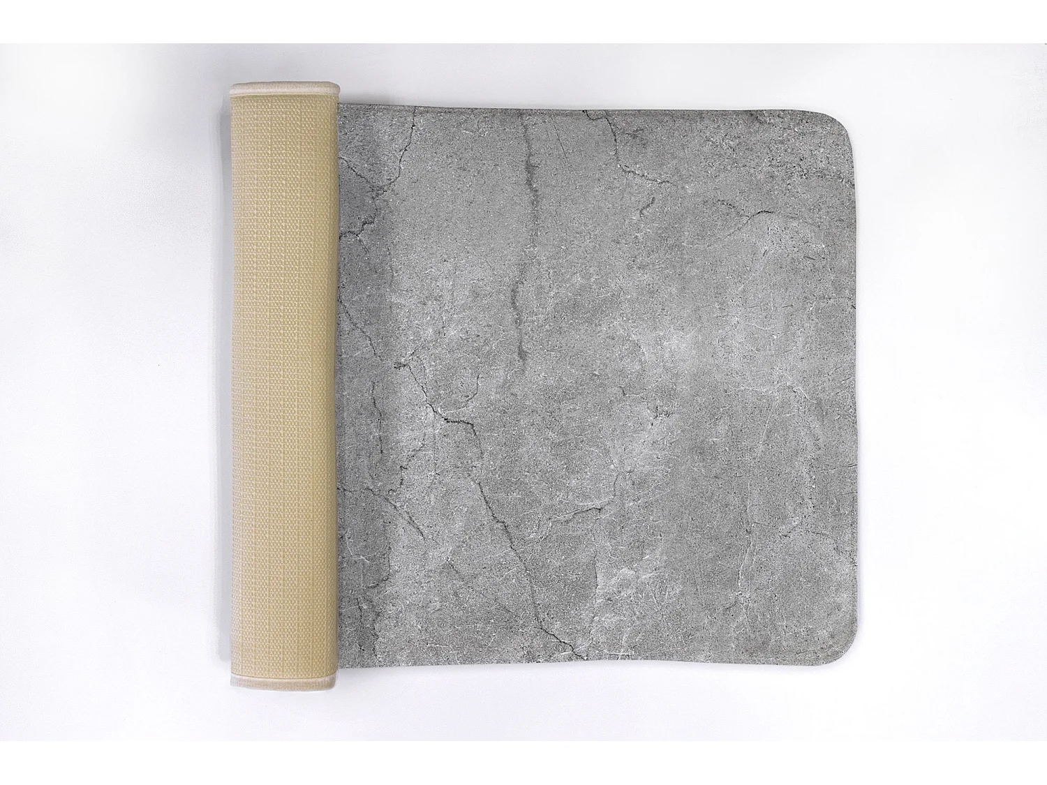 Eleganter Badezimmerteppich 75x45 cm - Moderner Badezimmerteppich Moderner grauer Beton