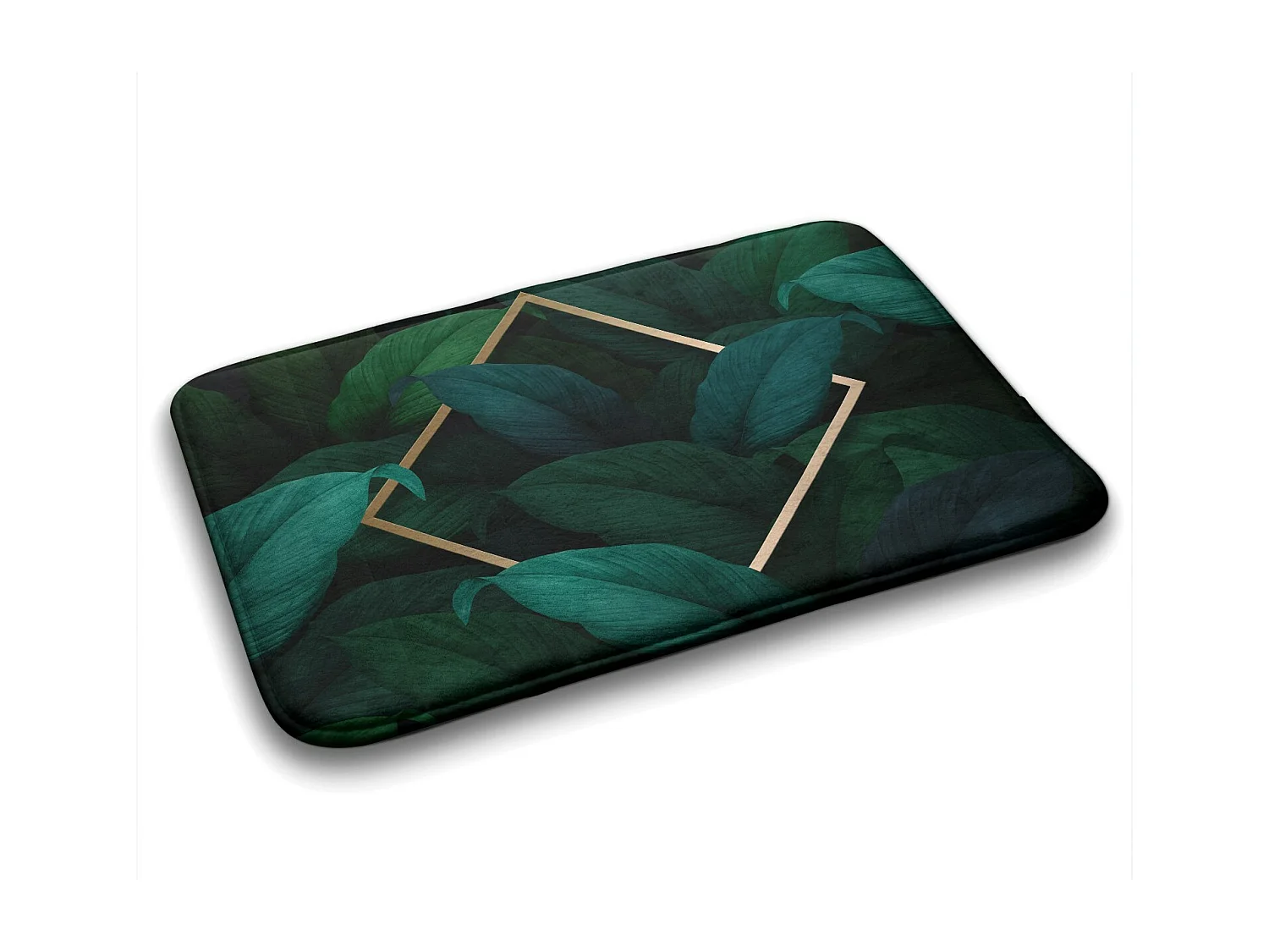 Zacht badkamertapijt 90x60 cm - antislip badkamertapijt exotische tropische bladeren