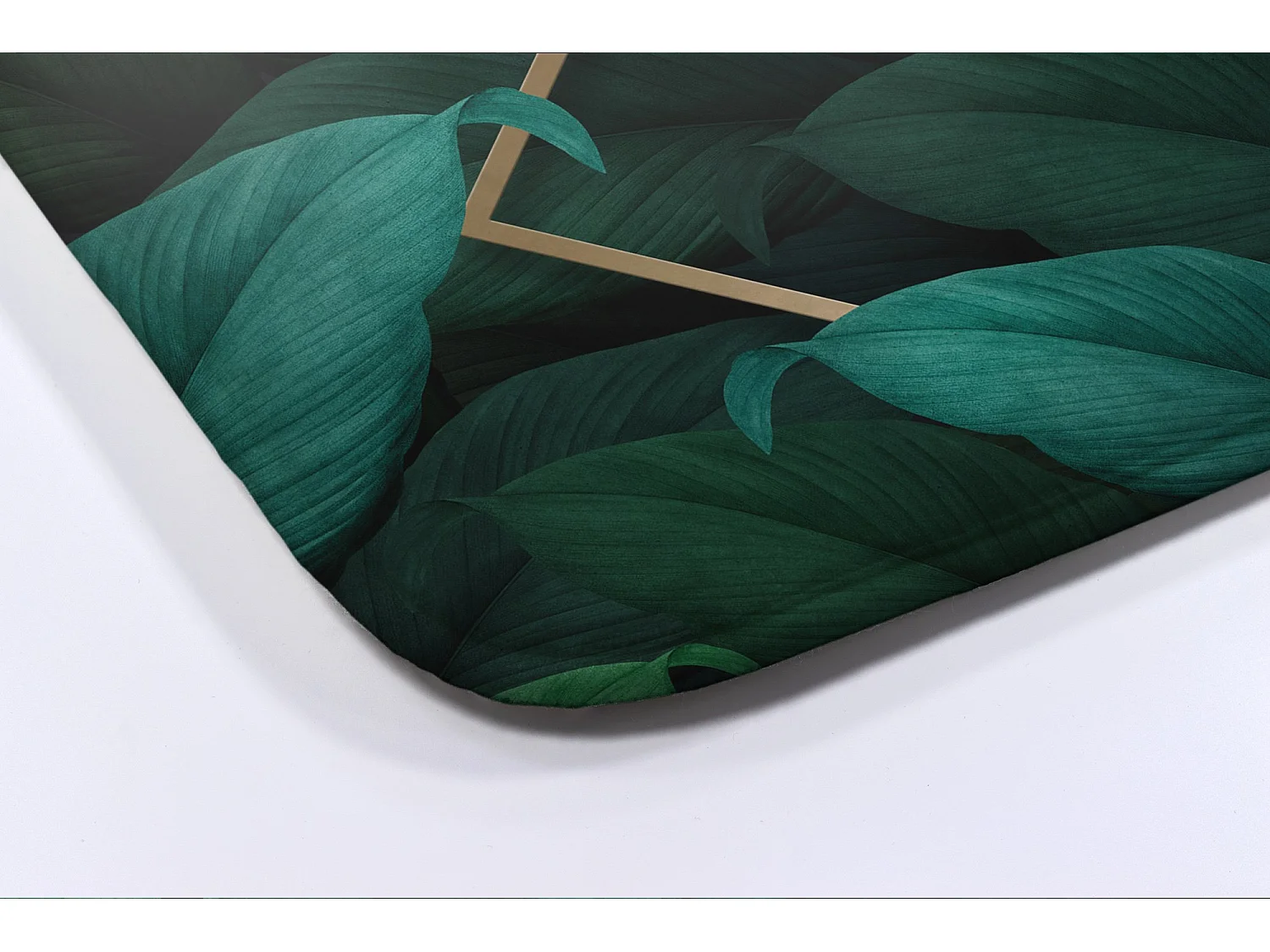 Zacht badkamertapijt 90x60 cm - antislip badkamertapijt exotische tropische bladeren