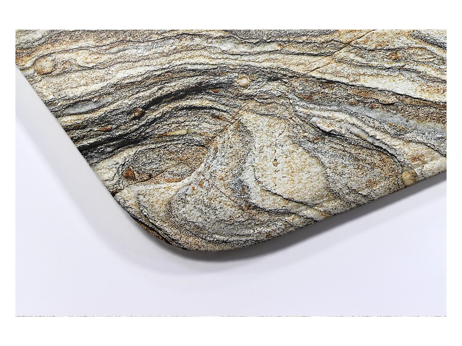 Moderner Badezimmerteppich 90x60 cm - Bequemer Badezimmerteppich aus elegantem Marmor