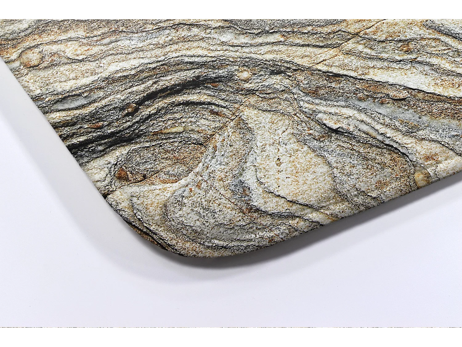 Moderner Badezimmerteppich 90x60 cm - Bequemer Badezimmerteppich aus elegantem Marmor