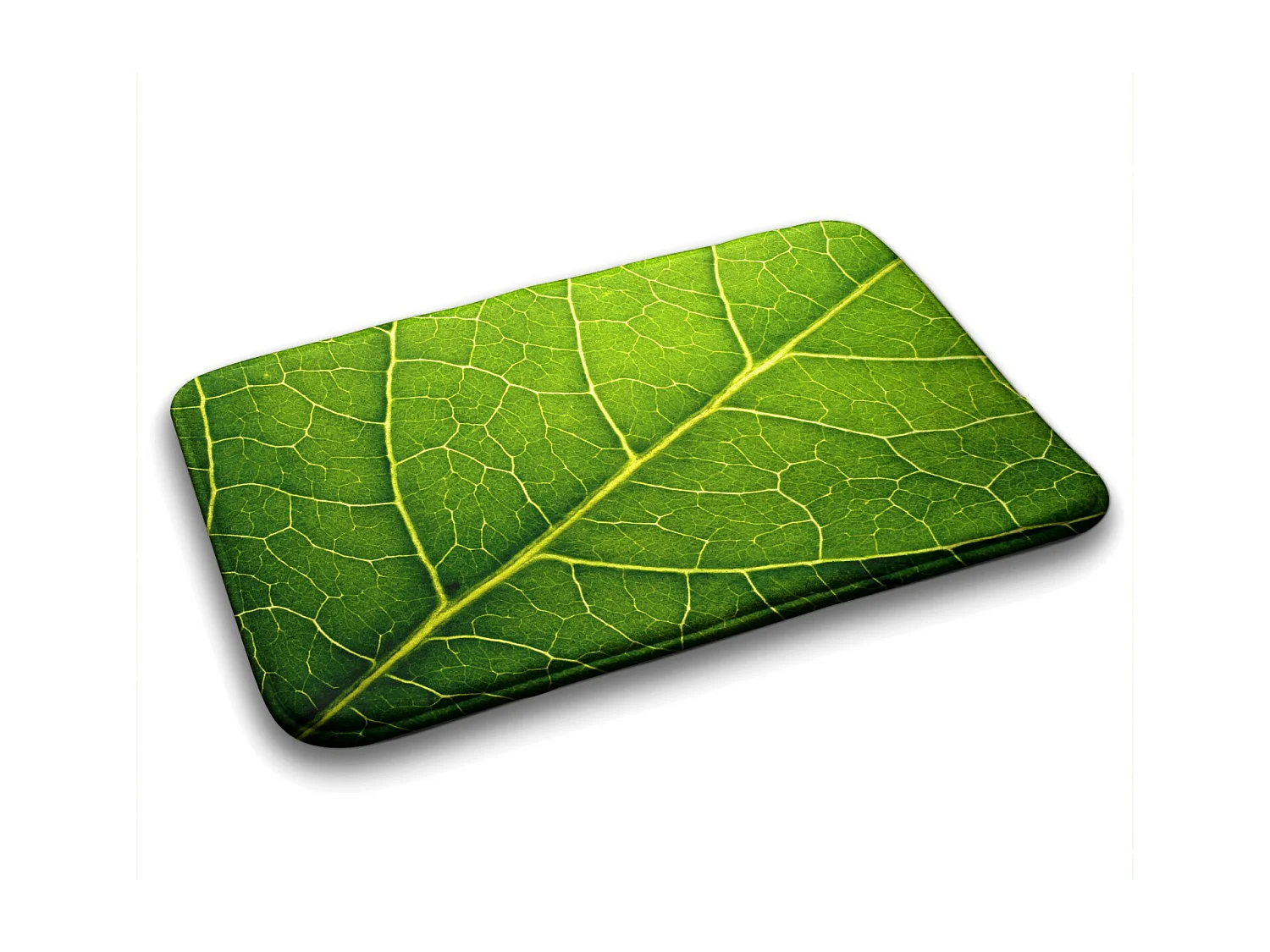 Tapis de salle de bain de luxe 90x60 cm - Tapis de bain doux Fresh Leaf