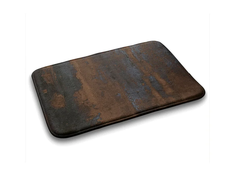 Luxe badkamerkleed 75x45 cm - Zacht badkamerkleed Industrieel roest