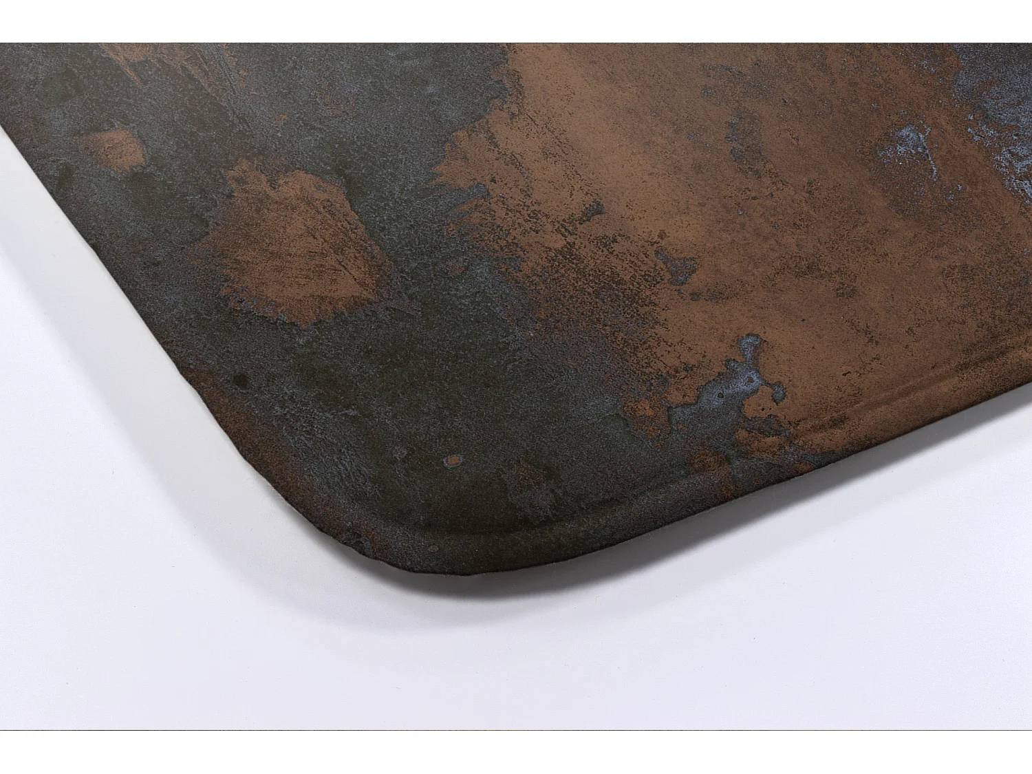 Luxuriöser Badezimmerteppich 75 x 45 cm – weicher Badezimmerteppich, Industrie-Rost