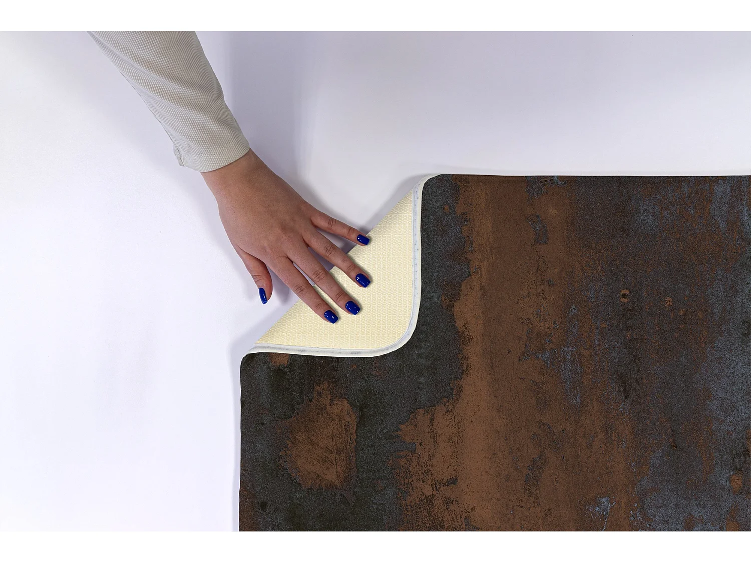 Luxuriöser Badezimmerteppich 75 x 45 cm – weicher Badezimmerteppich, Industrie-Rost