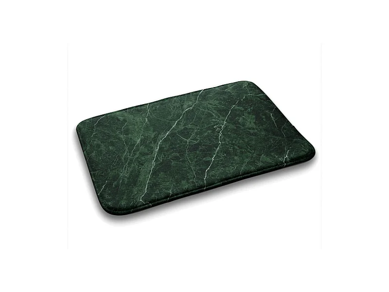 Alfombra de baño elegante 90x60 cm - Alfombra de baño moderna Mármol verde único
